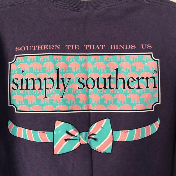 Simply Southern Purple Long Sleeve Tee - Picture 6 of 6
